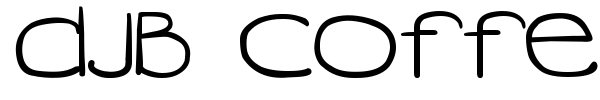 DJB Coffee Shoppe Venti font preview